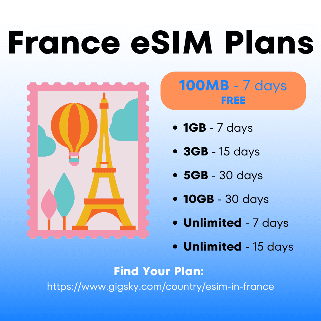 Top 10 Must-Visit Destinations in France: Stay Connected with an eSIM