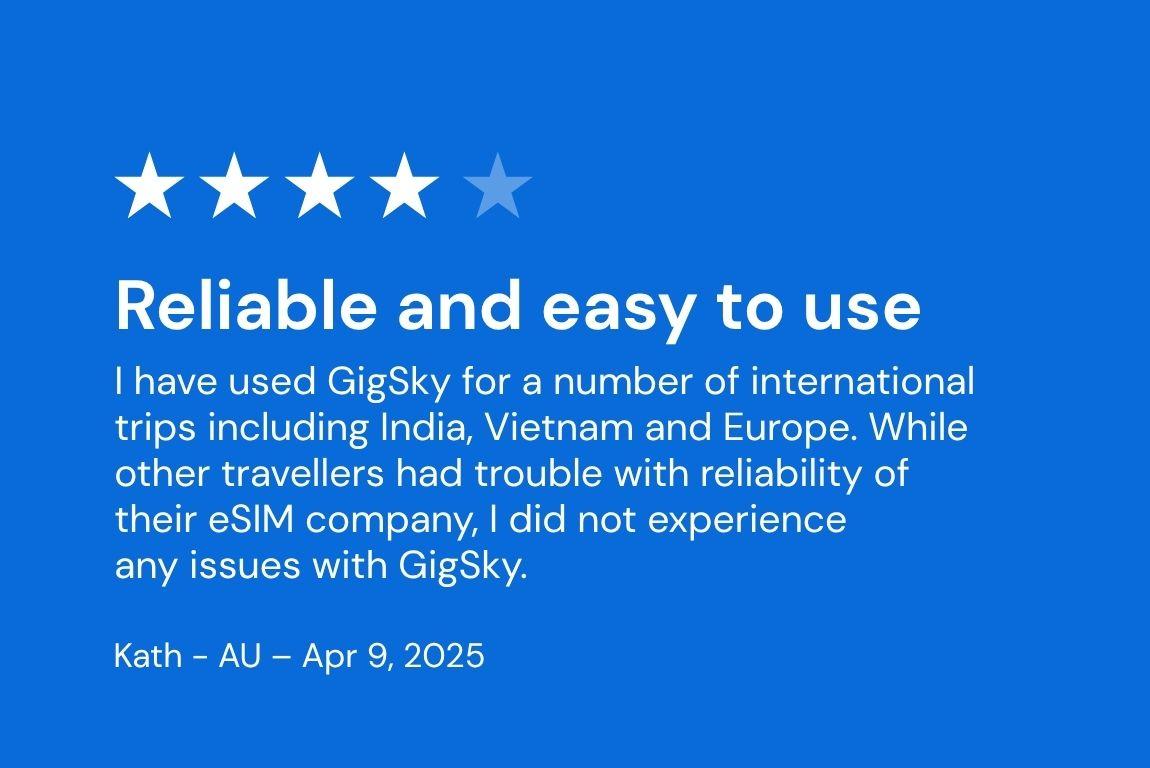 GigSky Europe eSIM: Your One Data Plan for 41 Countries