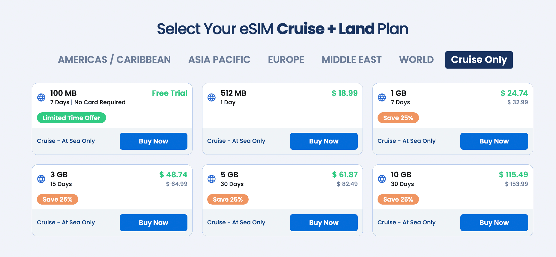 free cruise esim