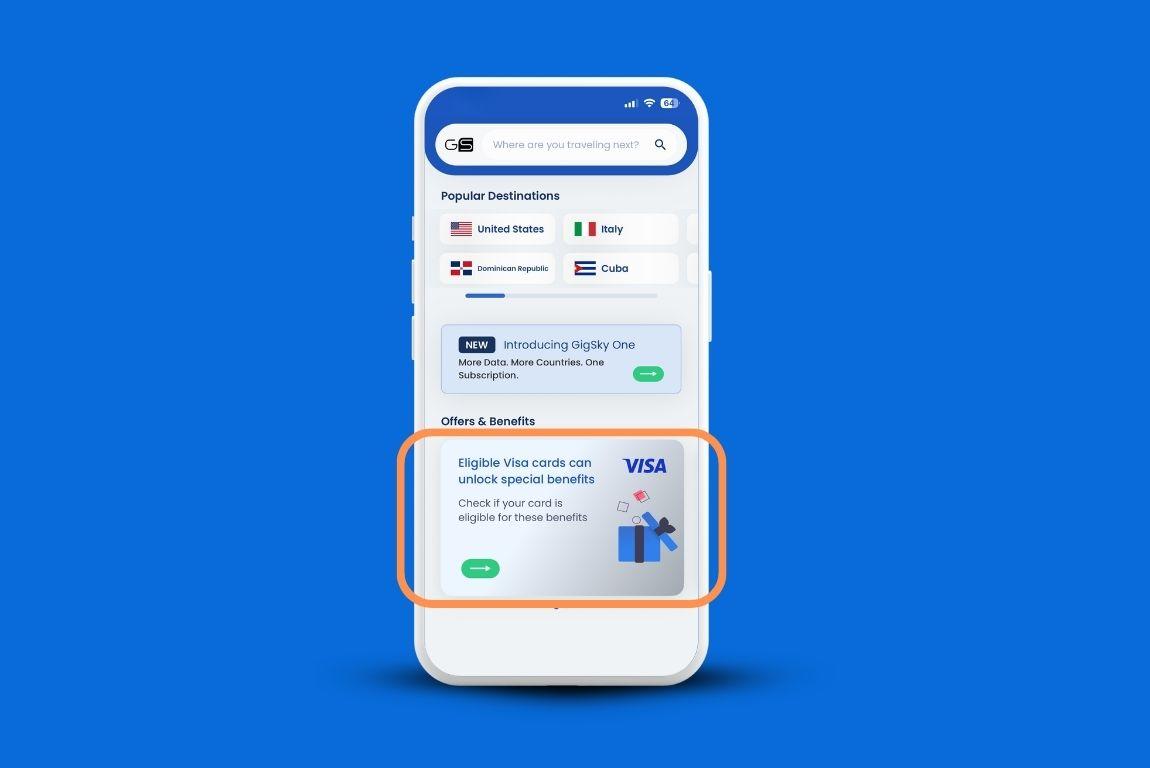 Como resgatar o seu benefício GigSky Visa em poucos minutos