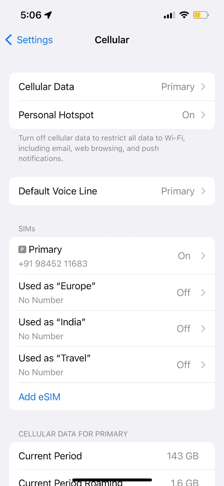 How to configure your iPhone for GigSky Mobile Data