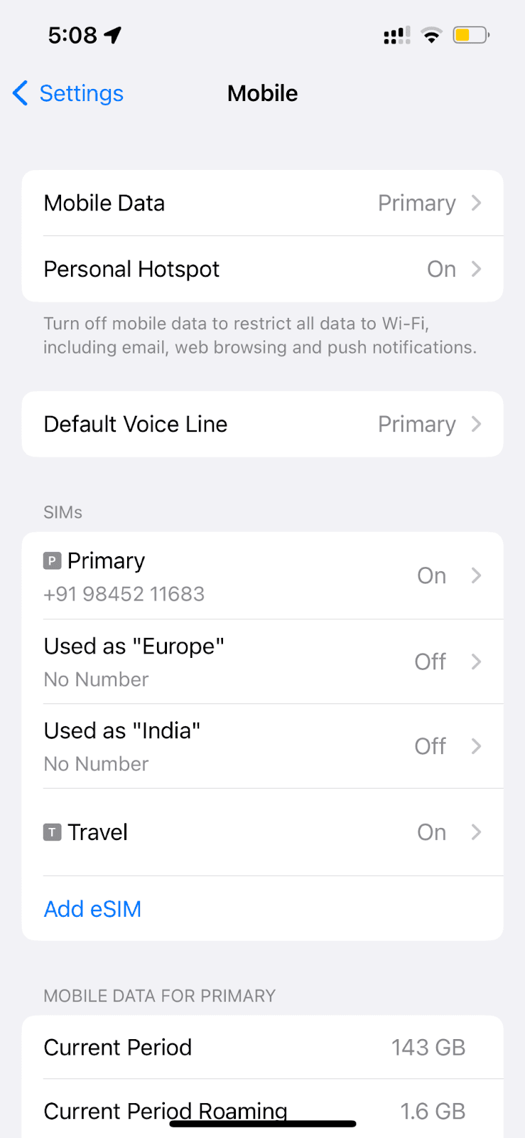 How to configure your iPhone for GigSky Mobile Data